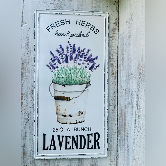 Hand Picked Lavender Metal Sign 20”x10”’ - Picture 3 of 11
